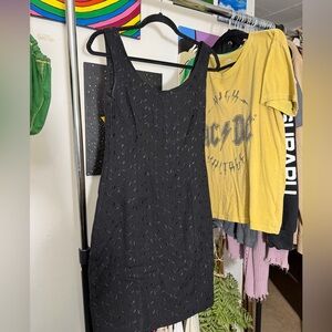 The Limited Black Rayon Wool Dress